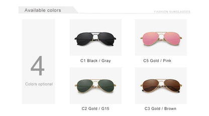 KINGSEVEN Pilot Alloy Sunglasses Polarization UV400 Anti-reflection Full Frame Parsnip Glasses Women Retro Luxury Eyewear
