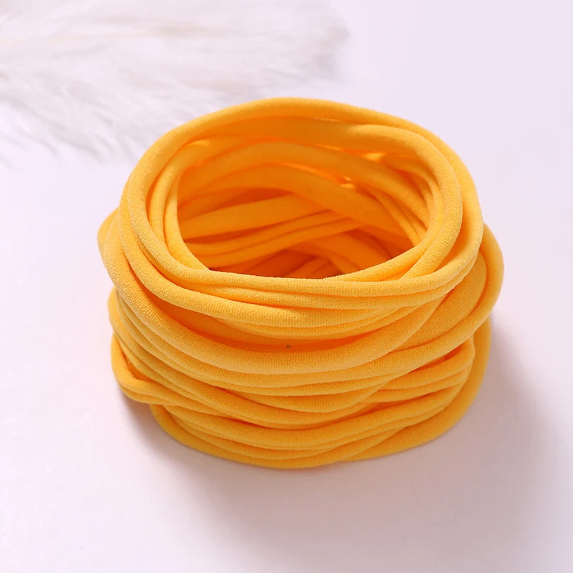 10pcs/lot Nylon Headband Baby Girl Accessories For Children's Hair Elastic Bands For Girls Toddler Headdress Baby Turban