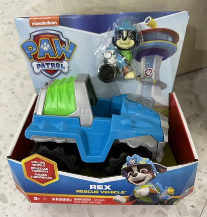 Original Paw Patrol 11kinds Vehicle Car Ryder Tracker Everest Chase Rex Skye Rocky Marshall Zuma Action Figure Birthday Gift Toy