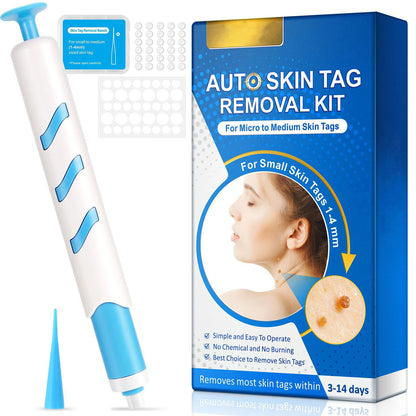 3 In1 Painless Auto Skin Tag Mole Wart Removal Kit Cleaning Tools Face Skin Care Body Wart Dot Treatments Remover Beauty Health
