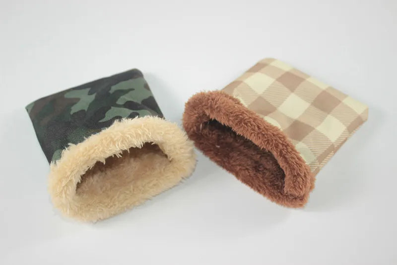 1 PC Random Color Small Pet Hamster Guinea Pig Small Nest Pet Hedgehog Squirrel Hamster Bed Comfortable Warm House for Winter