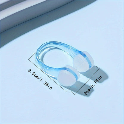 2 Pcs Swimming Nose Clip Professional Swimming Training Anti-choking Comfortable Waterproof and Non-slip Nose Clip