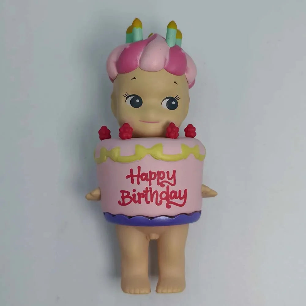 Sonny Angel Birthday Cake Series Mysterious Box Kawaii Surprise Box Anime Figures Ornaments Cartoon Model Doll Toy Gifts