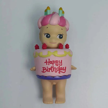 Sonny Angel Birthday Cake Series Mysterious Box Kawaii Surprise Box Anime Figures Ornaments Cartoon Model Doll Toy Gifts