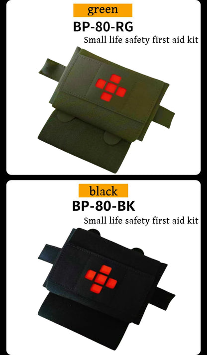 Micro trauma first aid kit, storage bag, trauma survival kit accessories