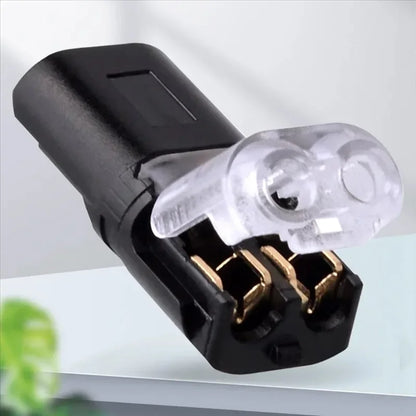 10/20/30/50/100 Pcs 2 Pin Compact Wire Terminals No Wire-Stripping Required Wire Connectors Quick Splice Wire Wiring Connector