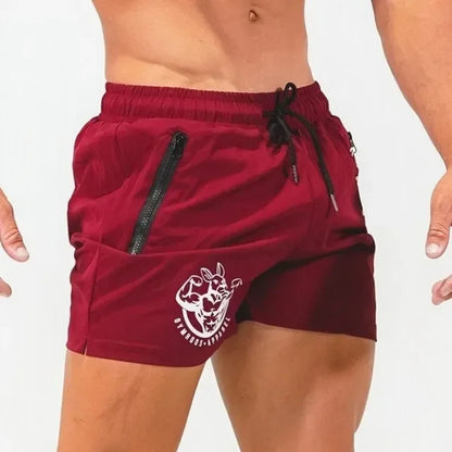Sports Shorts Men Gym Workout Running Shorts Bodybuilding Joggers Summer Fitness Training Jogging Short Pants Male Beach pants