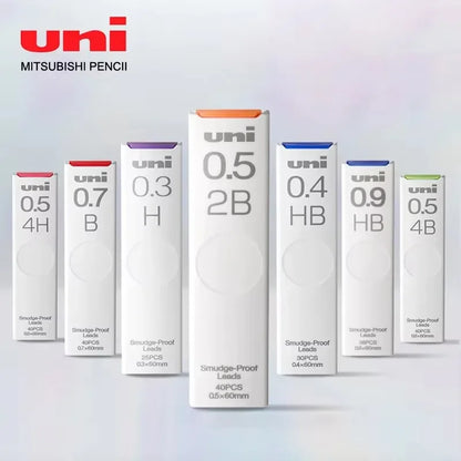 1Pcs Japan UNI UL-S Mechanical Pencil Lead-core Anti-fouling Thickened Black Non-breakable Student Pencil Lead 0.3/0.5/0.7 mm