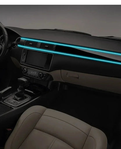 2/3/4/5M Car Interior RGB Atmosphere Light Ambient LED Light Strip USB Fiber Optic Atmosphere Lamp Decor Support APP Control