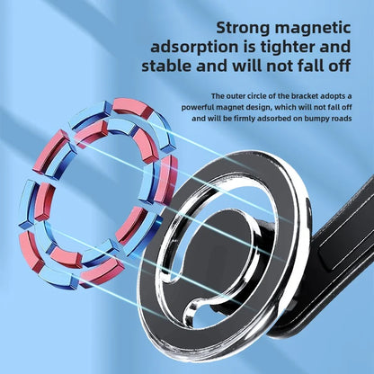 Magnetic Car Phone Holder Stand Universal Mount for iPhone 15/14/13 Samsung Support Bracket GPS Compatible with MacSafe