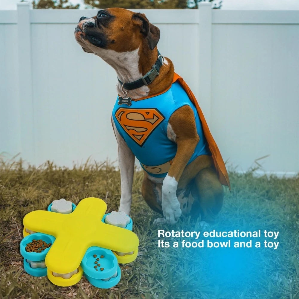 Dog Hollow Ball Toy Rubber Chew Toys for Dogs Cleaning Teeth Molar Bite Resistant Toy with Bell Puppy Training Game