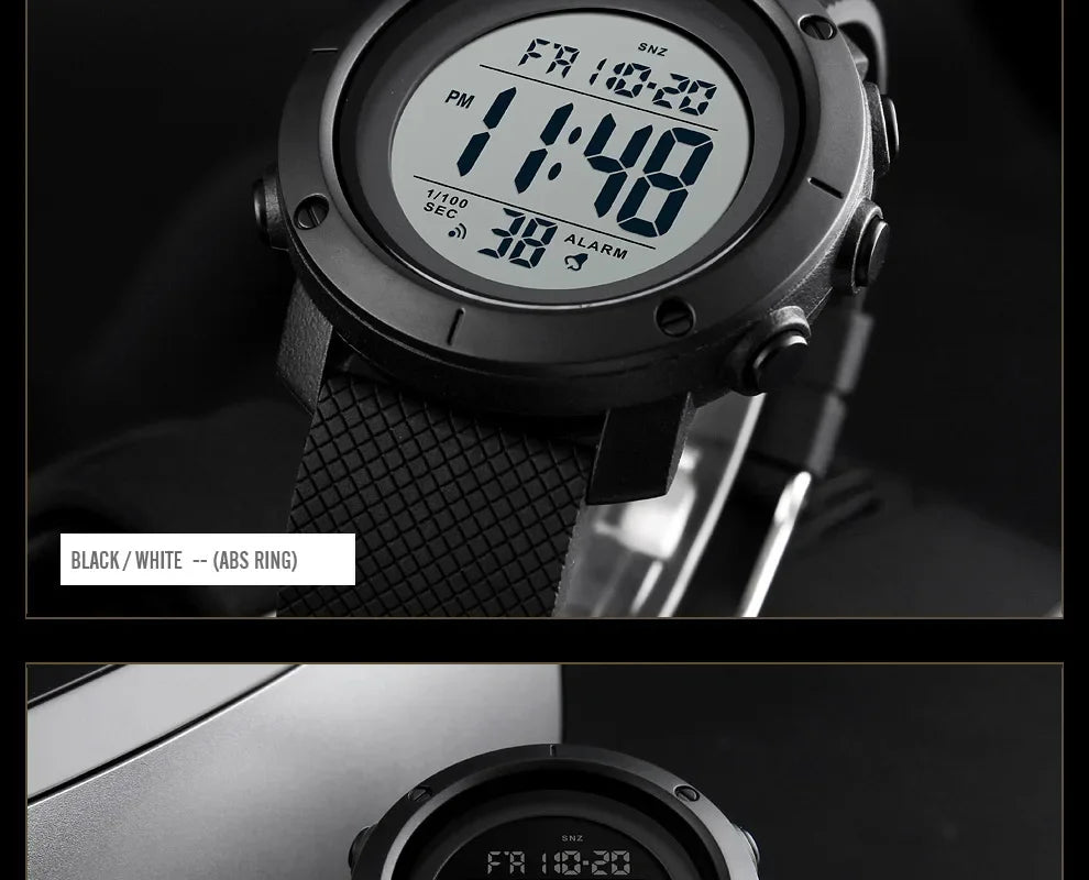 SKMEI 1426 Sports Waterproof Digital Watch for Men Stopwatch Electronic LED Display Mens Wristwatches Reloj Masculino Clock 1416