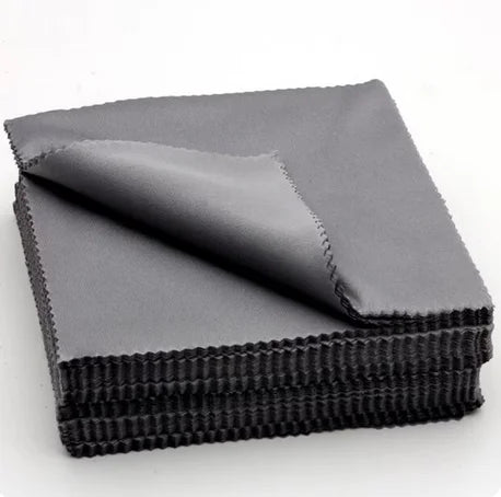 20pcs/lot Black Microfiber Cycling Sunglasses Eyeglasses Cleaning Cloth Glasses Eyewear Clean Lens Cloth Accessories
