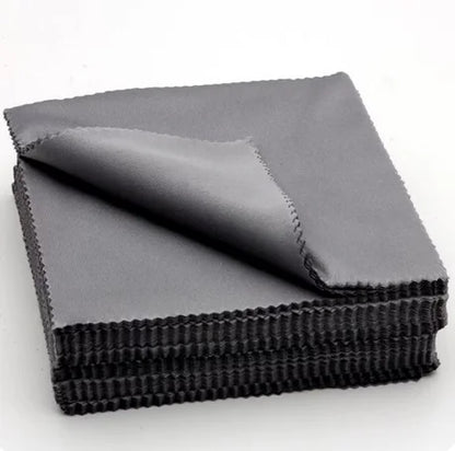 20pcs/lot Black Microfiber Cycling Sunglasses Eyeglasses Cleaning Cloth Glasses Eyewear Clean Lens Cloth Accessories