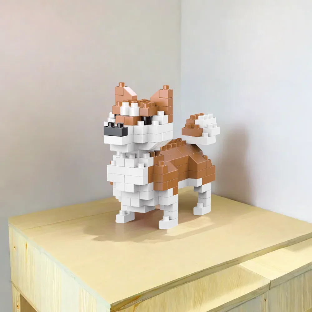 Knew Built Super Mini Dogs Dachshund Building Blocks Toys Kit: Corgi, Poodle & Entry-level Learning, Interactive Playtime, Gift