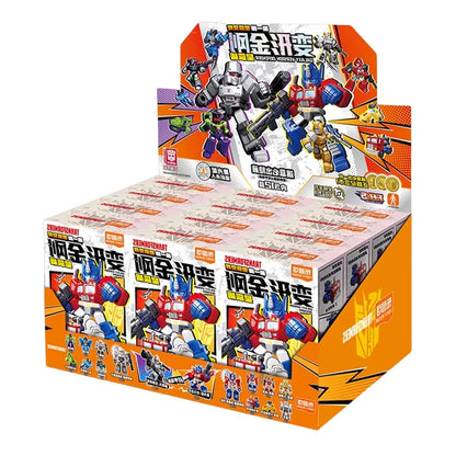 Blokees Transformation Optimus Shockwave Prime Megatron Starscream Bumblebee Anime Figure Robot Assembly Toys Blind Box Gifts