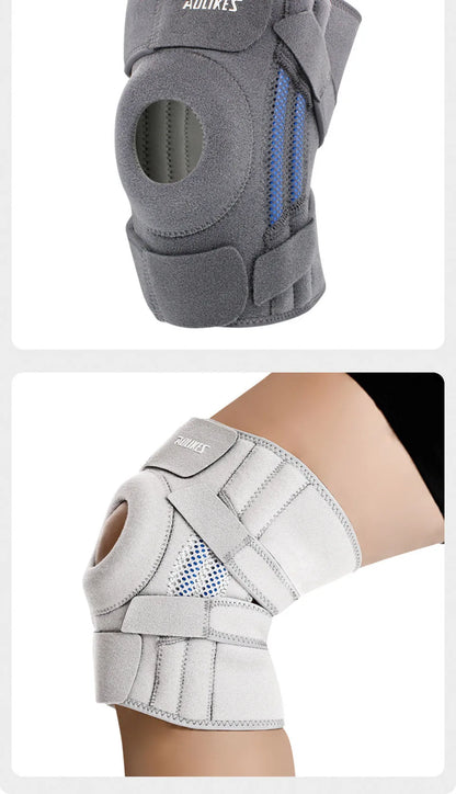 AOLIKES 1PCS NEW Knee Brace with Side Stabilizers & Patella Gel Pads,Knee Support for Cycling,Running,Climbing