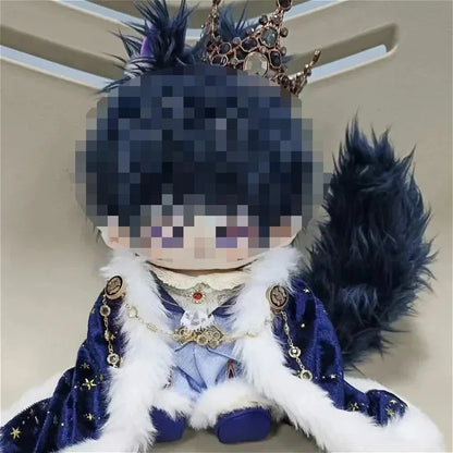 Shiny Retro 20cm Cotton Doll Clothes Suit DIY Dress-Up Cloak Moble Corona Sets Gemstone Red Flame Set Toys for Children Gifts