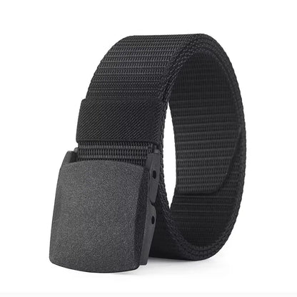 Men's Belt Outdoor Casual Canvas Belt Metal Free Training Nylon Tactical Belt，Versatile For Jeans, Dress，Casual ，For Men Women