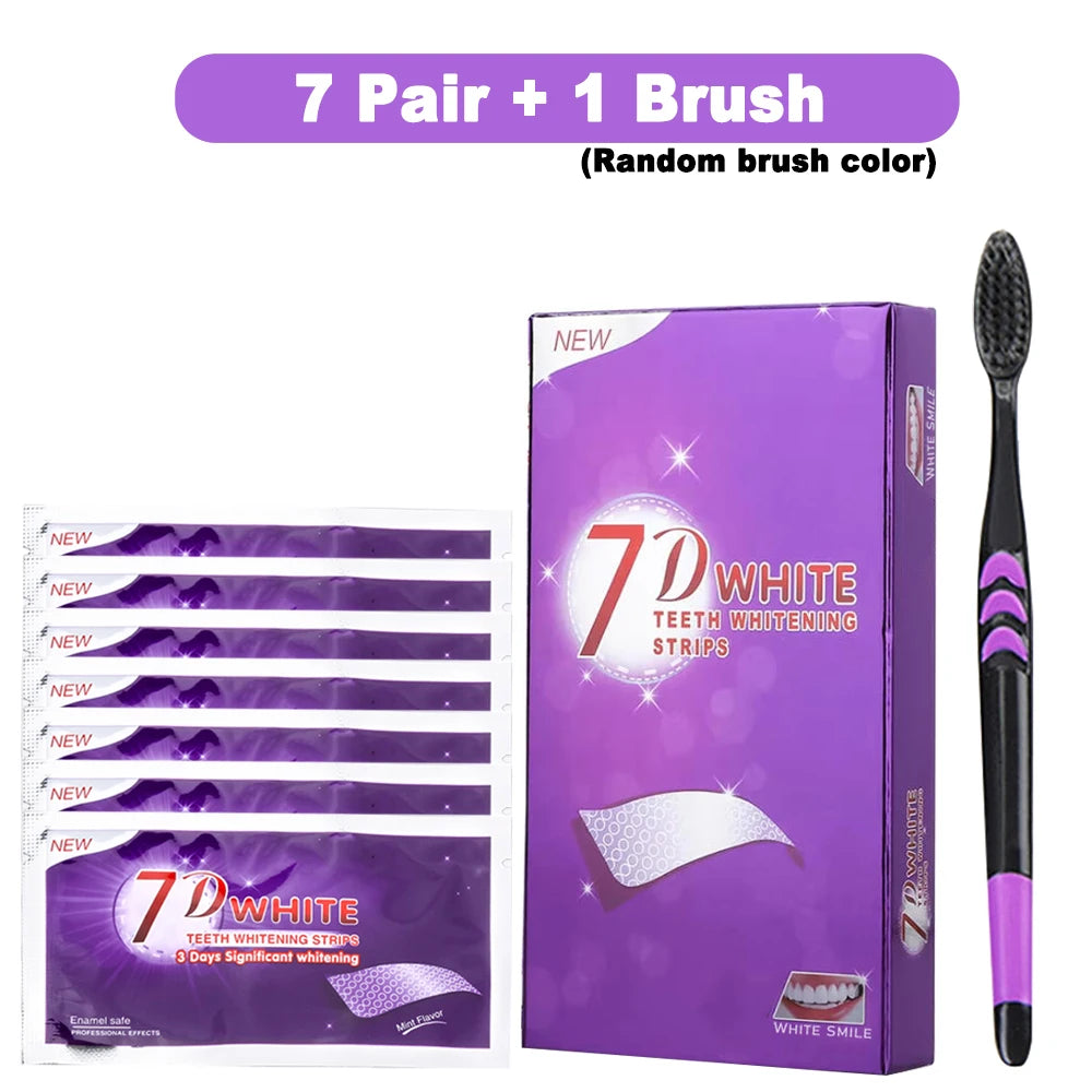 Purple Teeth Whitening Strip No Sensitive Teeth Bleaching Strip Colour Corrector Instant Teeth Clean Strip,At-Home Teeth Whiter