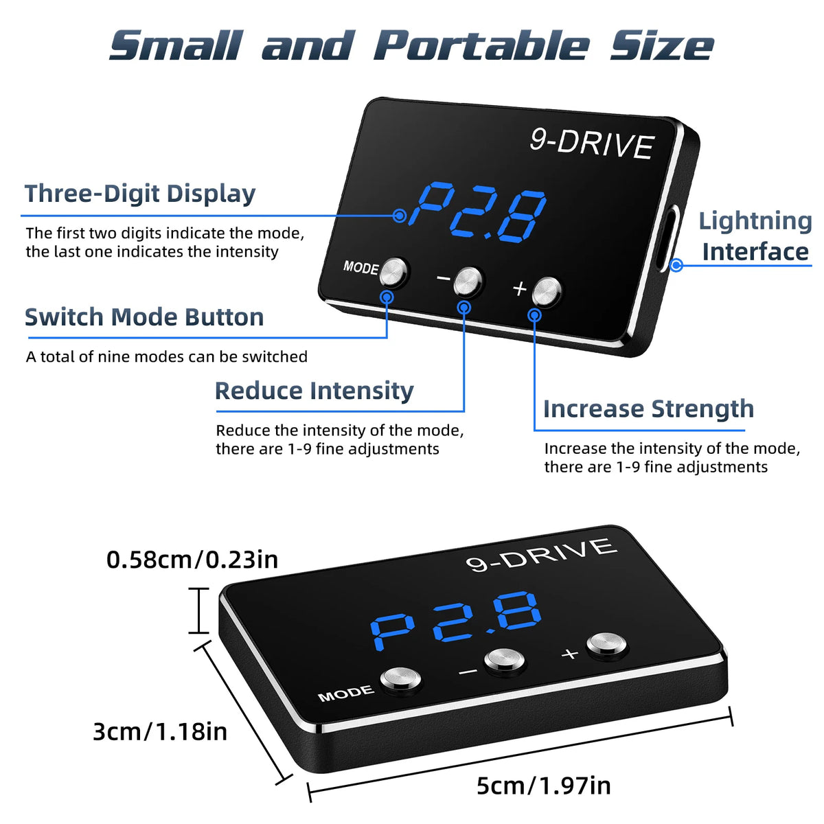 Racing Power Accelerator Controller Plug Play 9-Drives Electronics Throttle Controller Car Pedal Booster Tuning Parts Accessory