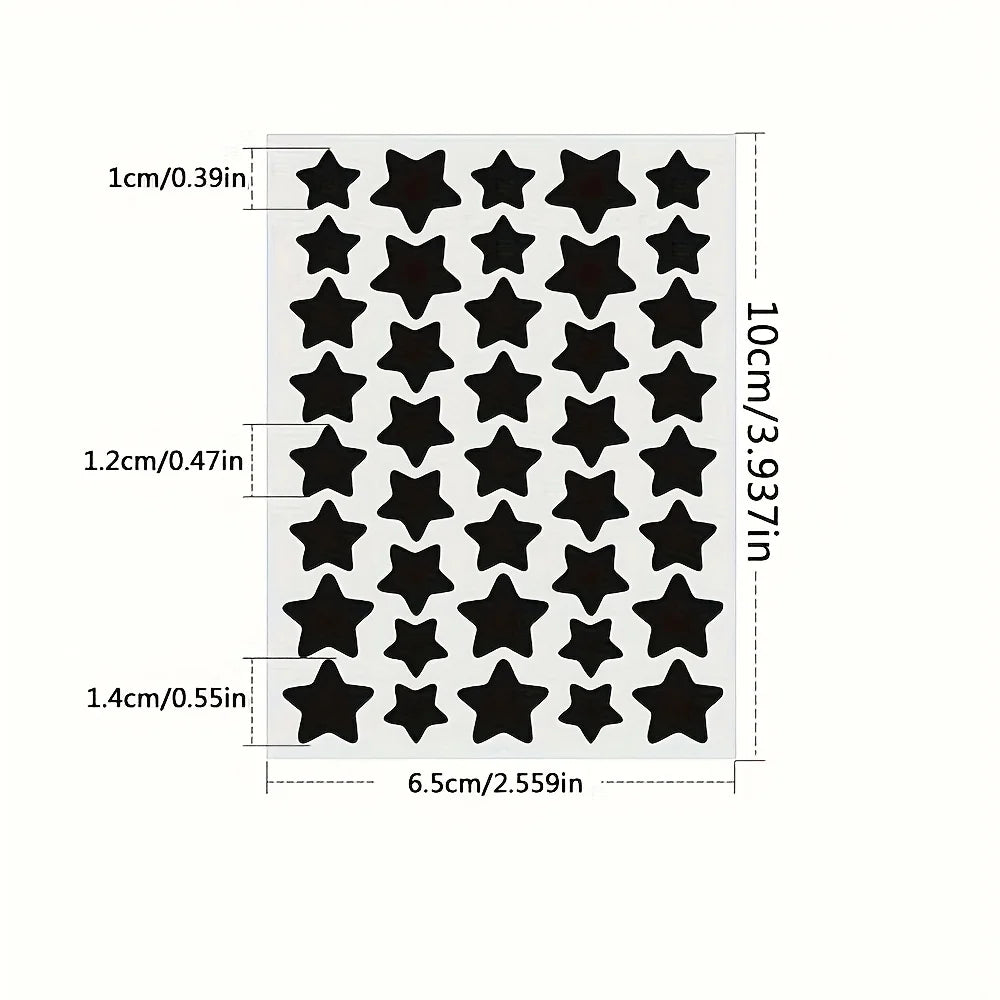 240 Count Superstar Hydrocolloid Pimple Patches - Cute Star-Shaped Cover, Colorful & Shiny, Fragrance-Free, Paraben-Free, Suitab