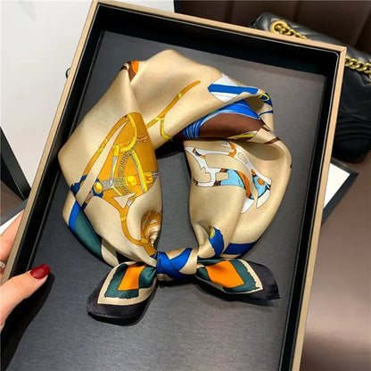 Scarf 100% Silk Bandana Women Square Scarves Wrap Kerchief Spring Fashion Luxury High Quality Headband Hijab Shawls 2026