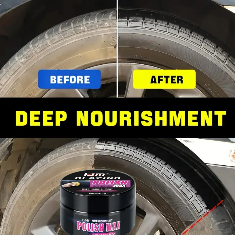 Universal Leather and Plastic Repair Polishing Wax - Automotive Interior Reconditioning Cream