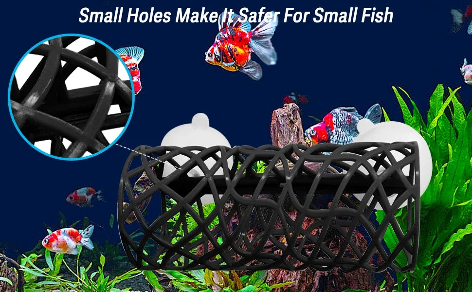 Betta Fish Hideout Cave with Hammock Bed Hollow Tunnel Fish Tank Accessories Aquarium Decorations for Crayfish Shrimp Small Fish