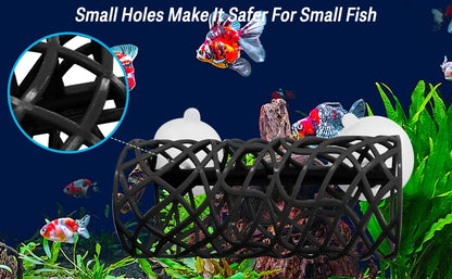 Betta Fish Hideout Cave with Hammock Bed Hollow Tunnel Fish Tank Accessories Aquarium Decorations for Crayfish Shrimp Small Fish