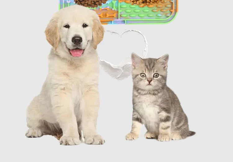 Pet Lick Silicone Mat Pet Slow Food Plate Dog Bathing Distraction Silicone Dog Sucker Food Training Dog Feeder Supplies for Dogs
