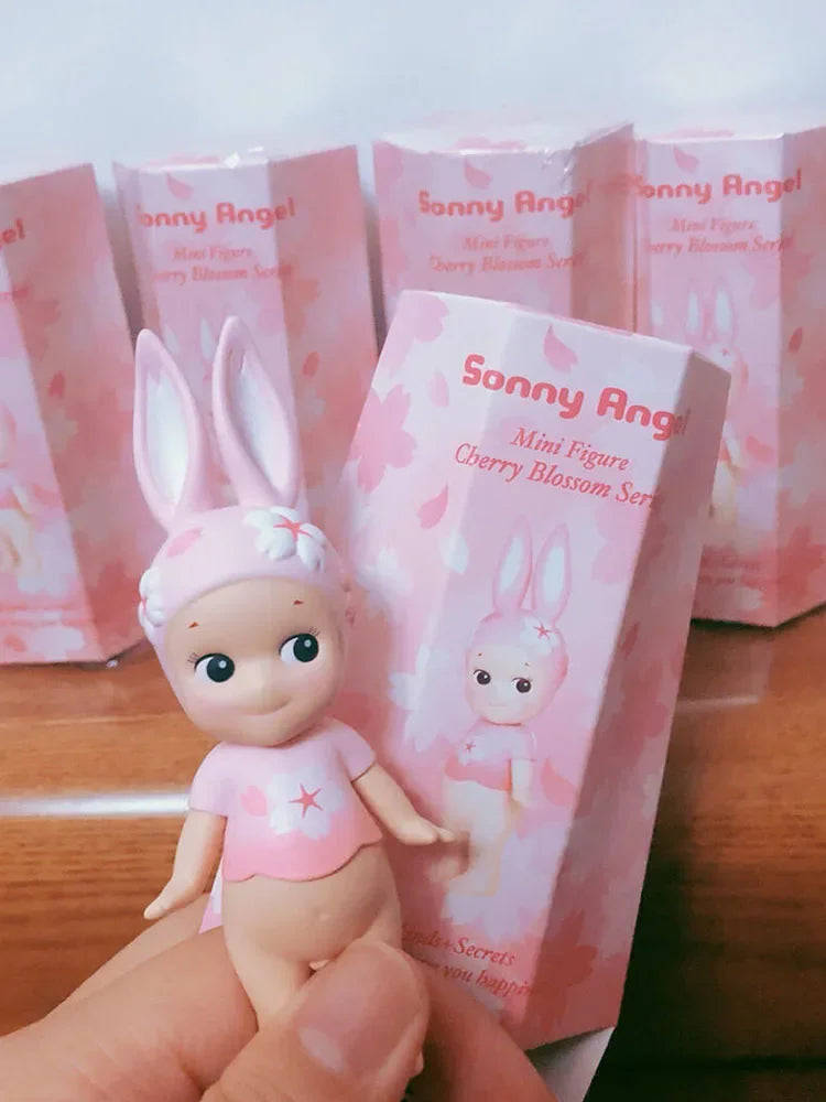 Sonny Angel Cherry Blossom Series Pink Blind Box Toys Anime Action Figure Model Original Ornament Children's Birthday Gifts
