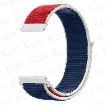 20mm 22mm Band For Samsung Galaxy Watch 6/5/4/5pro/4/6 Classic/active 2 Nylon loop sport bracelet huawei watch GT 4-2-2e-3 Strap