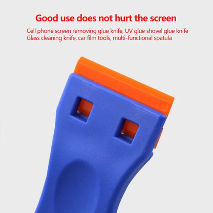 Plastic Razor Blade Scraper Tool Razor Scraper With Plastic Blades Cleaning Scraper Remover For Floor Stove Car Window Glass