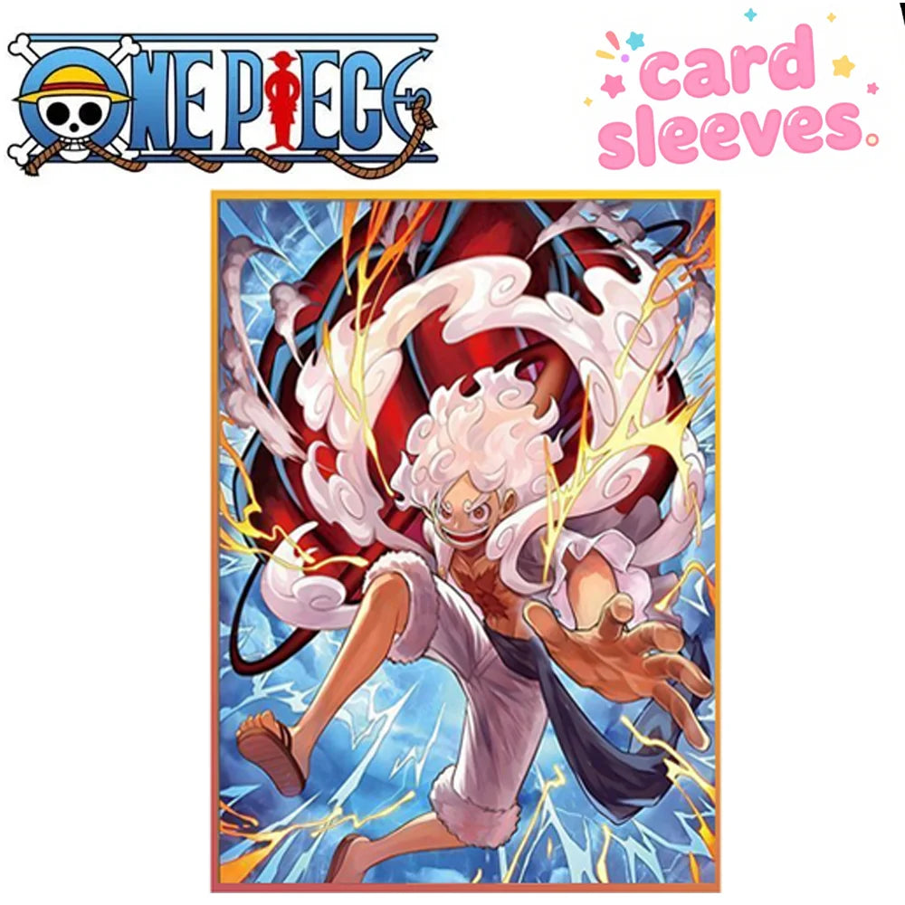 One Piece Card Sleeves 67x92mm 60PCS Set, Luffy/The Straw Hat Pirates/Perona Collection Card Sleeves Suitable for PKM OPCG Game
