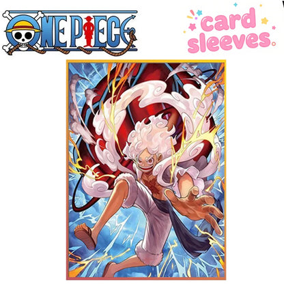 One Piece Card Sleeves 67x92mm 60PCS Set, Luffy/The Straw Hat Pirates/Perona Collection Card Sleeves Suitable for PKM OPCG Game