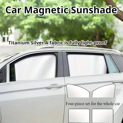 100 Blackout Windshield Sunshades Car Sun Shield Shades Sunshade Covers Summer Magnetic Side Window UV Protection Front Rear