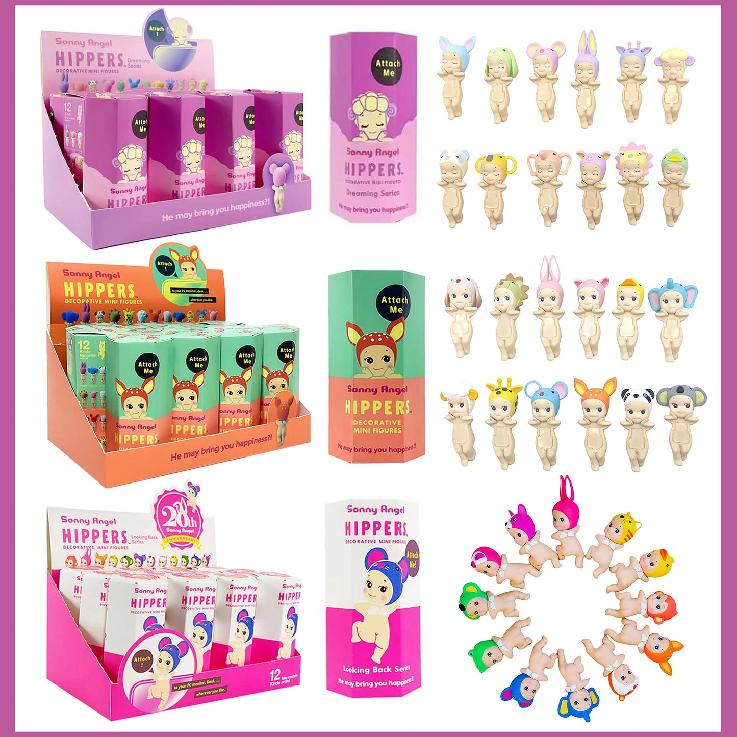 Sonny Angel Blind Box Toys Hippies kawaii Anime Action Figures Mobile Computer Decoration Collection Birthday Christmas Gifts