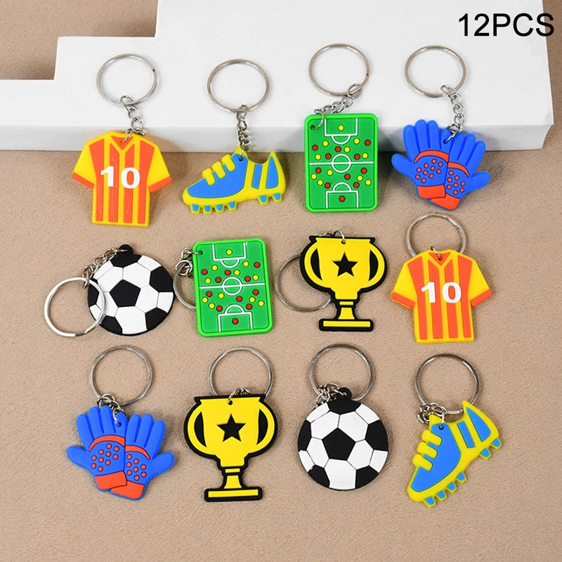 Soccer Party Favors Football Theme Bracelets Keychain Pin Ball Maze Game Toys Kids Birthday Party Pinata Fillers Christmas Gift