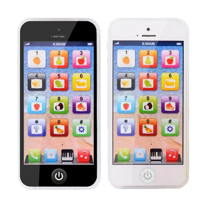 Children Simulation Phone Baby Musical Early Educational Toys English Learning Cellphone with Light Sound Mobile Vocal Toy