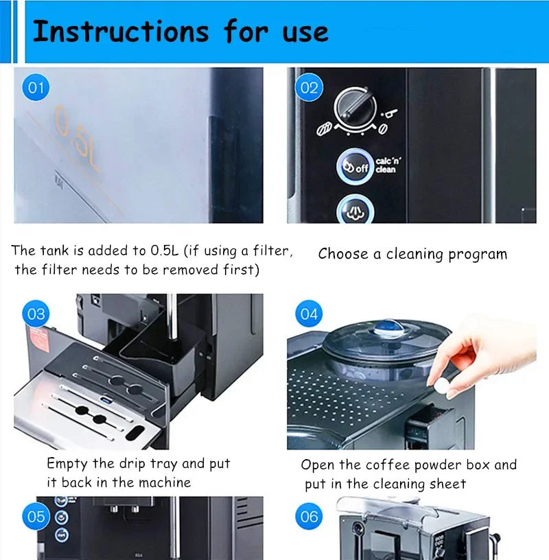 Espresso Coffee Machine Cleaning Tablet Effervescent Tablet Descaling Agent Kitchen Accessories Household Cleaning Product
