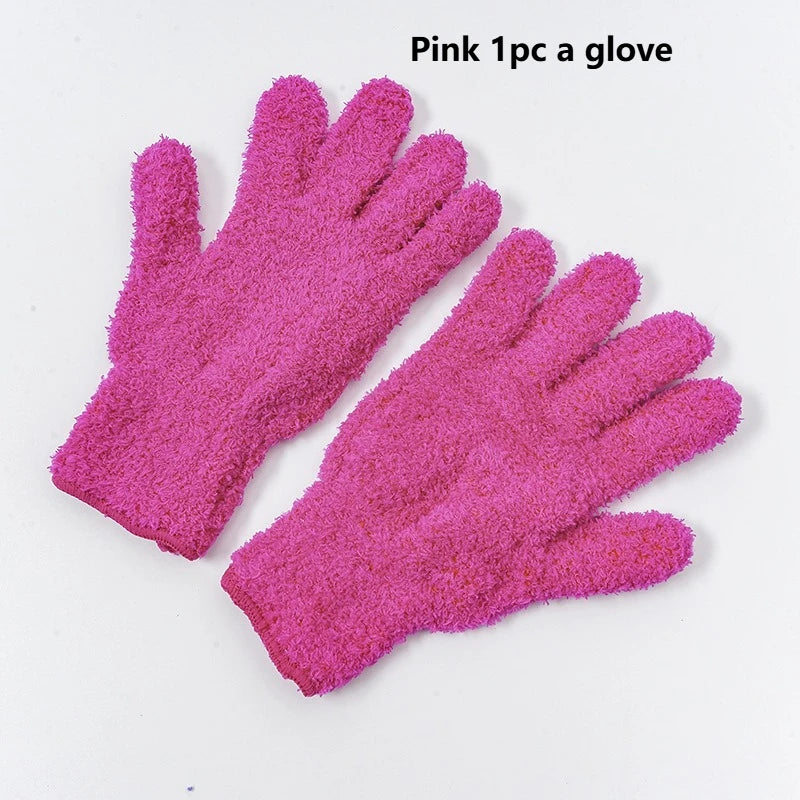 1pc Microfiber Dusting Gloves-Stretchable & Breathable Cleaning Gloves,Non-Waterproof for Cars, Boats, RVs, Pools, Home, Kitchen