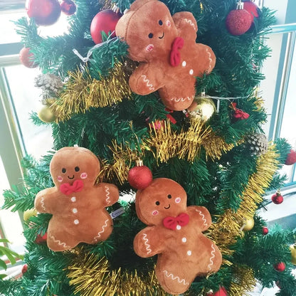 17cm Kawaii Gingerbread Man Plush Toys Exquisite Christmas Party Decorations Atmospheric Decoration Festival Gifts For Friends