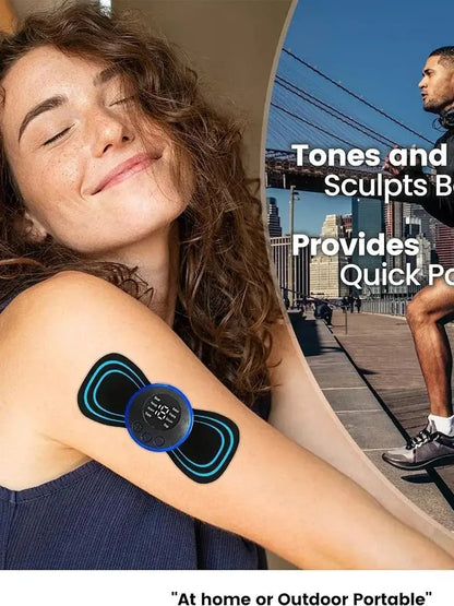 Electric Neck Massager EMS Muscle Massage Stimulator Low Frequency Instrument Back Cervical Calf Patches Pain Joints Mini Device