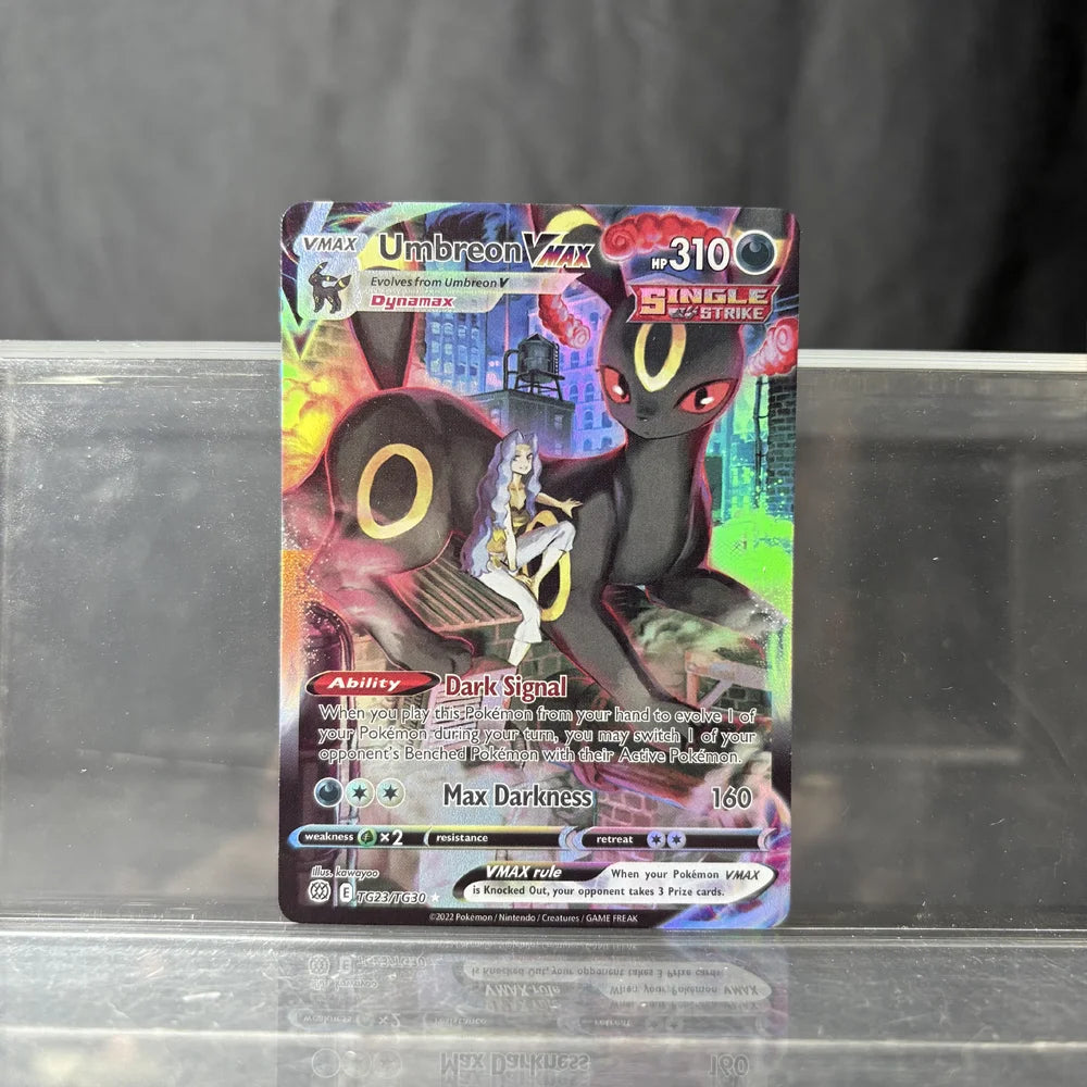 PKM PTCG High Quality Umbreon Vmax Glaceon Vstar Rayquaza Vmax Lono Proxy Foil Cards Game Collection Anime Cards