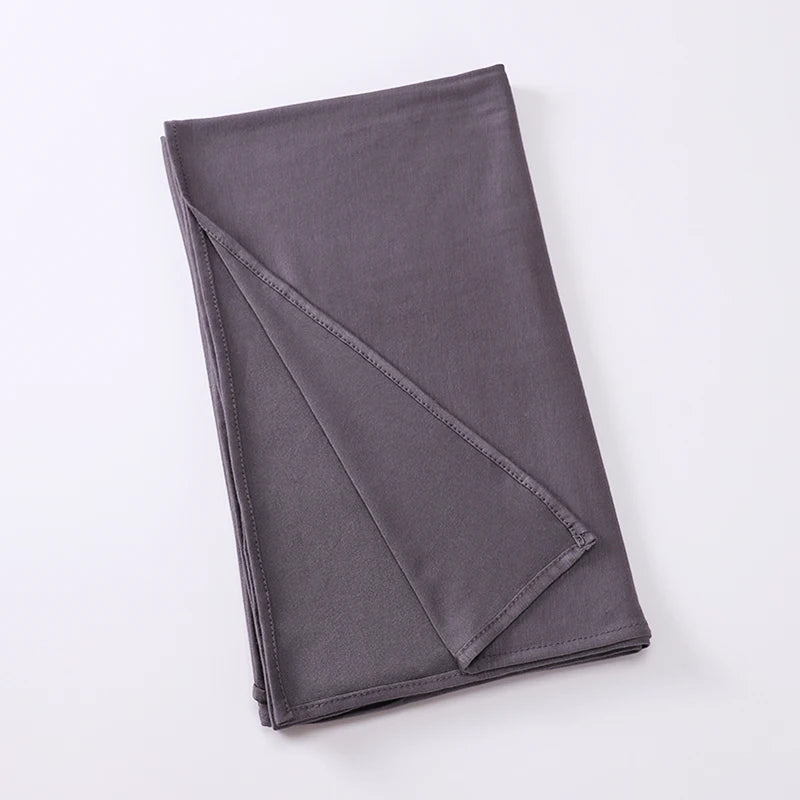 Premium Jersey Instant Hijab Good Stitch Stretchy Jersey Scarf Malaysia Wraps Plain Muslim Turban Headband Shawls Supplier