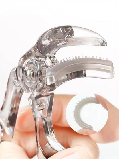 With Frameless Toothed Comb Eye Makeup Tool Professional Curling Tool Portable Wide-Angle Eyelash Clip Lasting Eyelash Curler