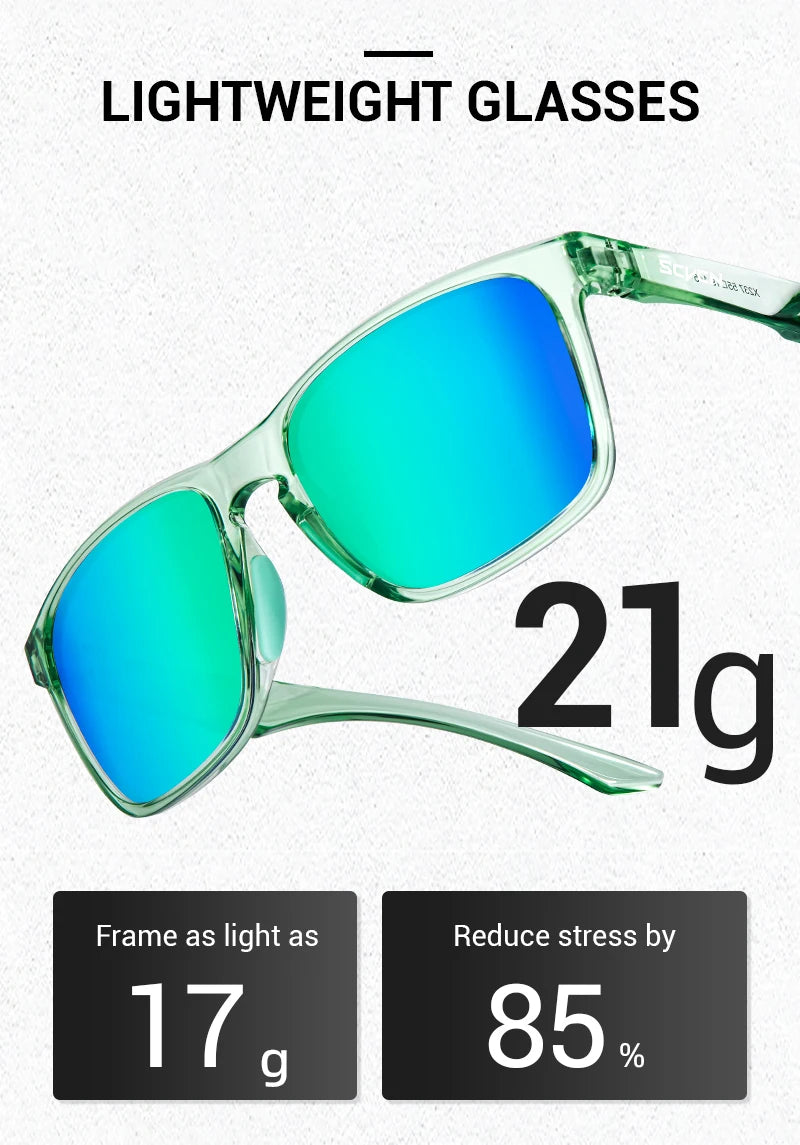 SCVCN New Polarized Sunglasses for Men MTB Cycling Glasses Outdoor Sports Bike UV400 Goggles Women Road Bicycle Cycling Glasses