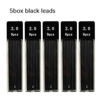 5pcs black leads
