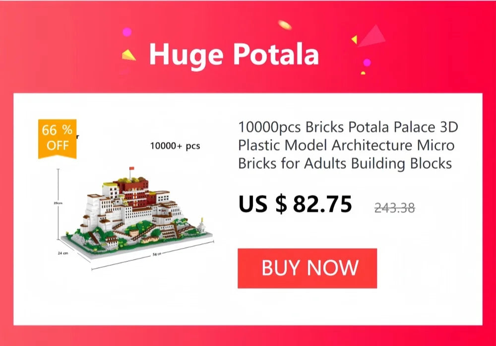 KNEW BUILT Huge New Swan Stone Castle Micro Mini Bricks for Adults Huge Assemble Architecture Toys Kits Diamond Build Blocks